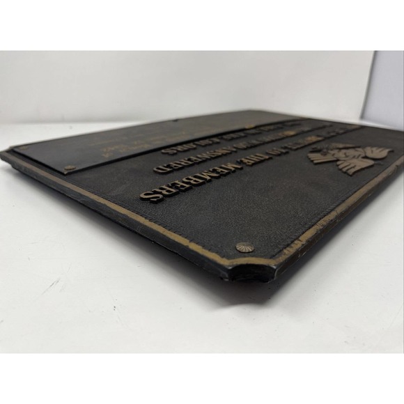 Vintage World War II 2 Plaque Vollrath military production co honoring soldiers - Picture 8 of 16